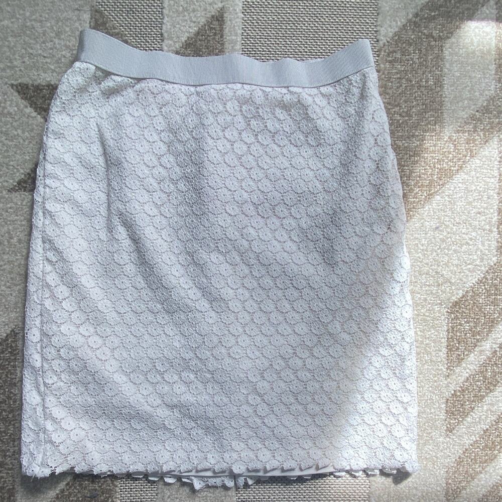 Loft Women's Knee Length Pencil Skirt, Beige, Size 2